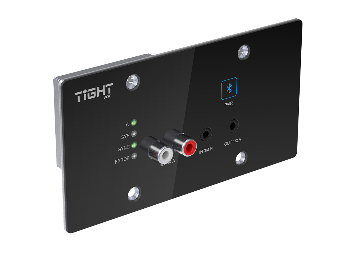 AU-BT413WP-DA-BL | Bluetooth Dante Wall Interface, Black - Miniatyrbild 2