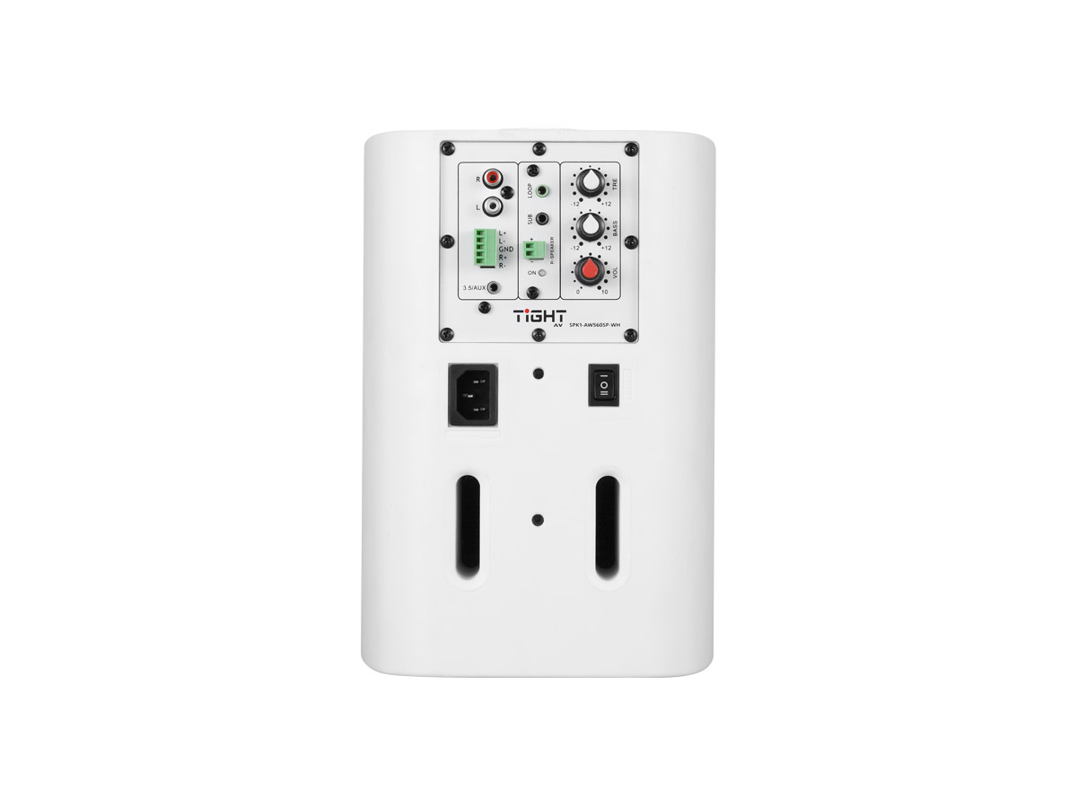 SPK1-AW560SP-WH | On-Wall, 2-Way, Active Speaker Pair, 2x30W RMS, White - Miniatyrbild 6