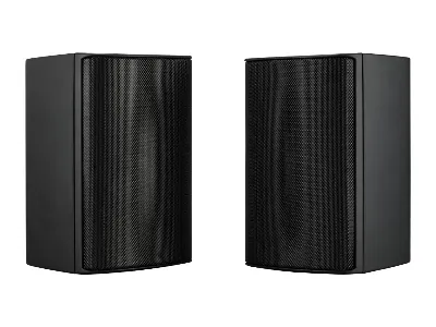 SPK1-AW560SP-BL | On-Wall, 2-Way, Active Speaker Pair, 2x30W RMS, Black