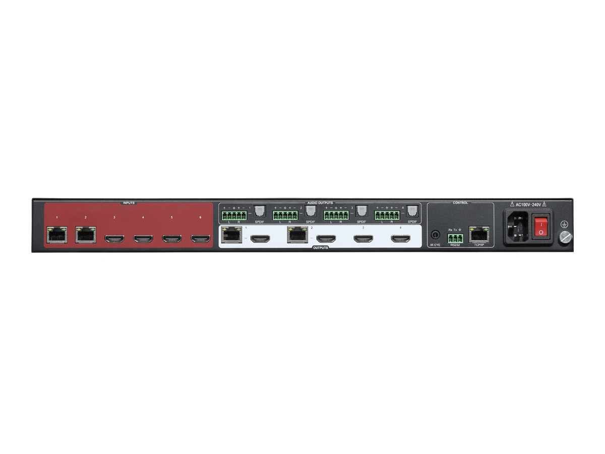 6X4+2 Matrix Switcher with HDBT - Miniatyrbild 6