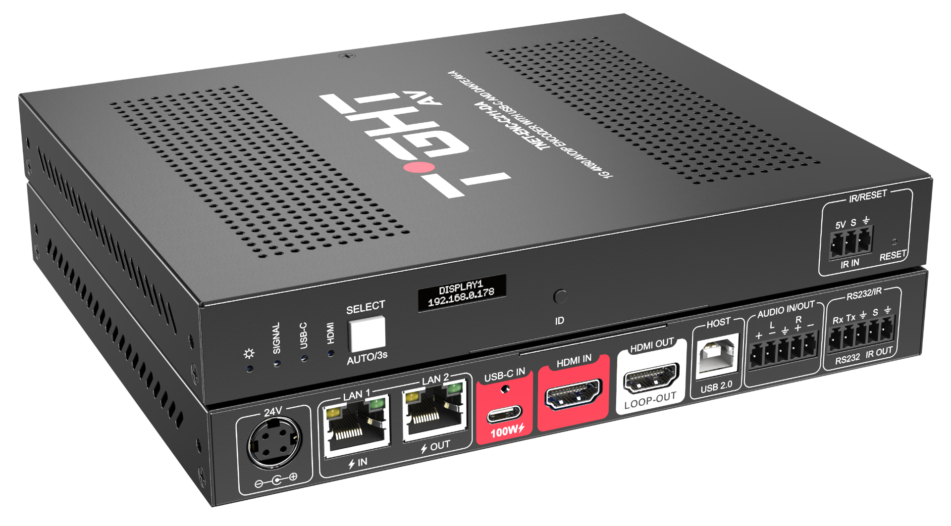 TNET-ENC-C211-DA | 1G 4K60 AVoIP Encoder with Dante AV - Miniatyrbild 6