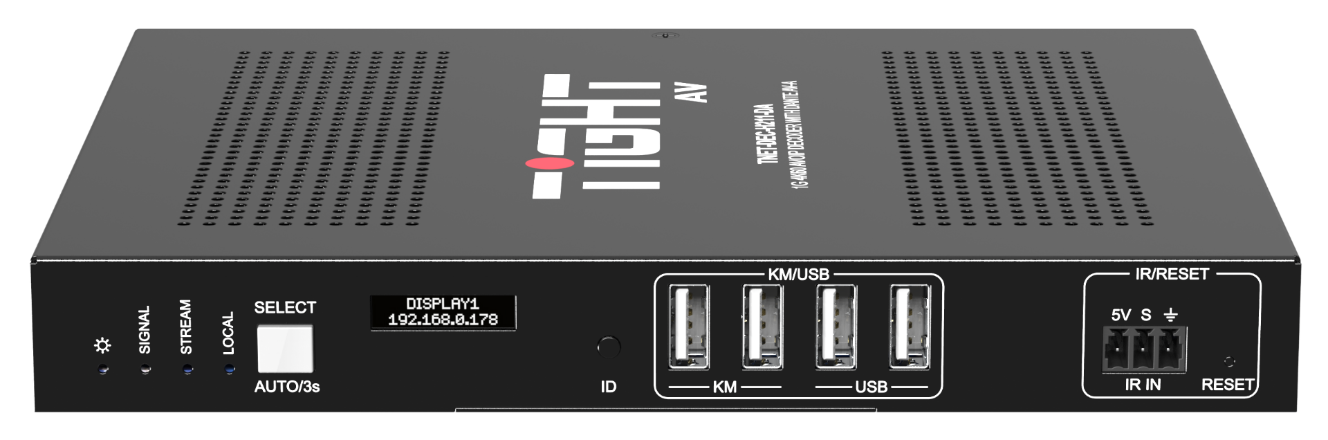 TNET-DEC-H211-DA | 1G 4K60 AVoIP Decoder with Dante AV - Miniatyrbild 4