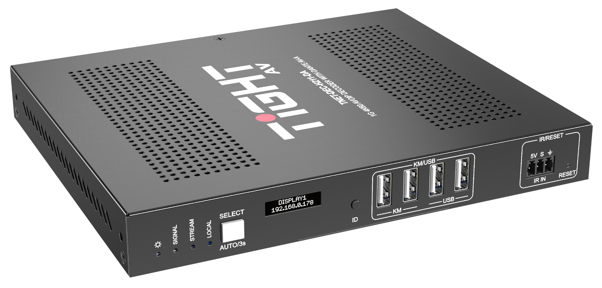 TNET-DEC-H211-DA | 1G 4K60 AVoIP Decoder with Dante AV - Miniatyrbild 5