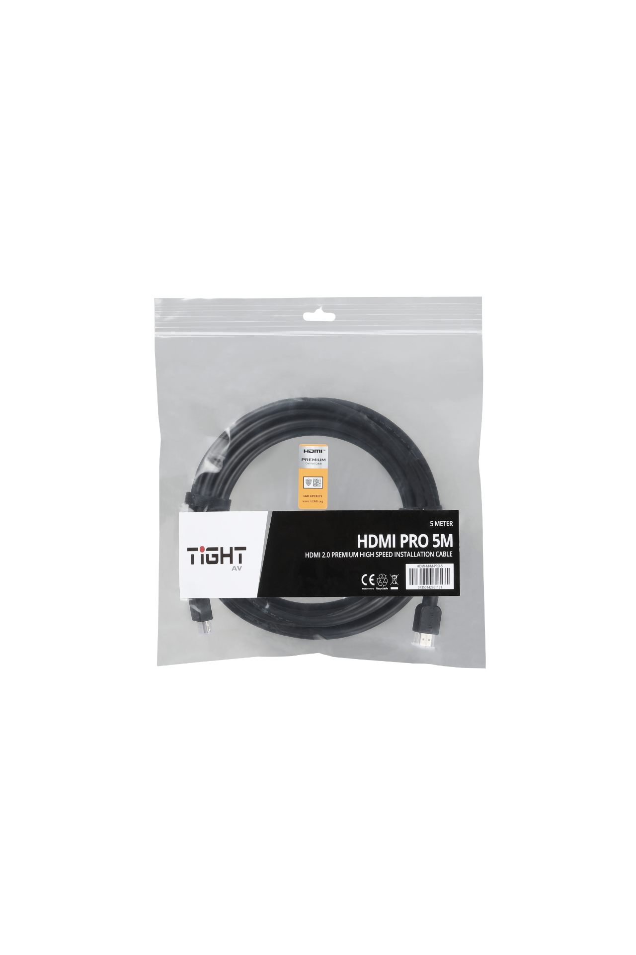 HDMI 2.0 PREMIUM HIGH SPEED INSTALLATION CABLE - 5M - Miniatyrbild 2