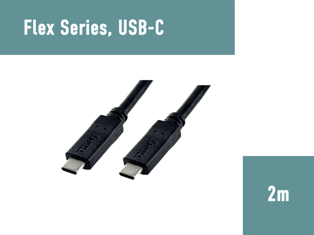 USB-C 4K60 FLEX Cable, 2m - Miniatyrbild 2