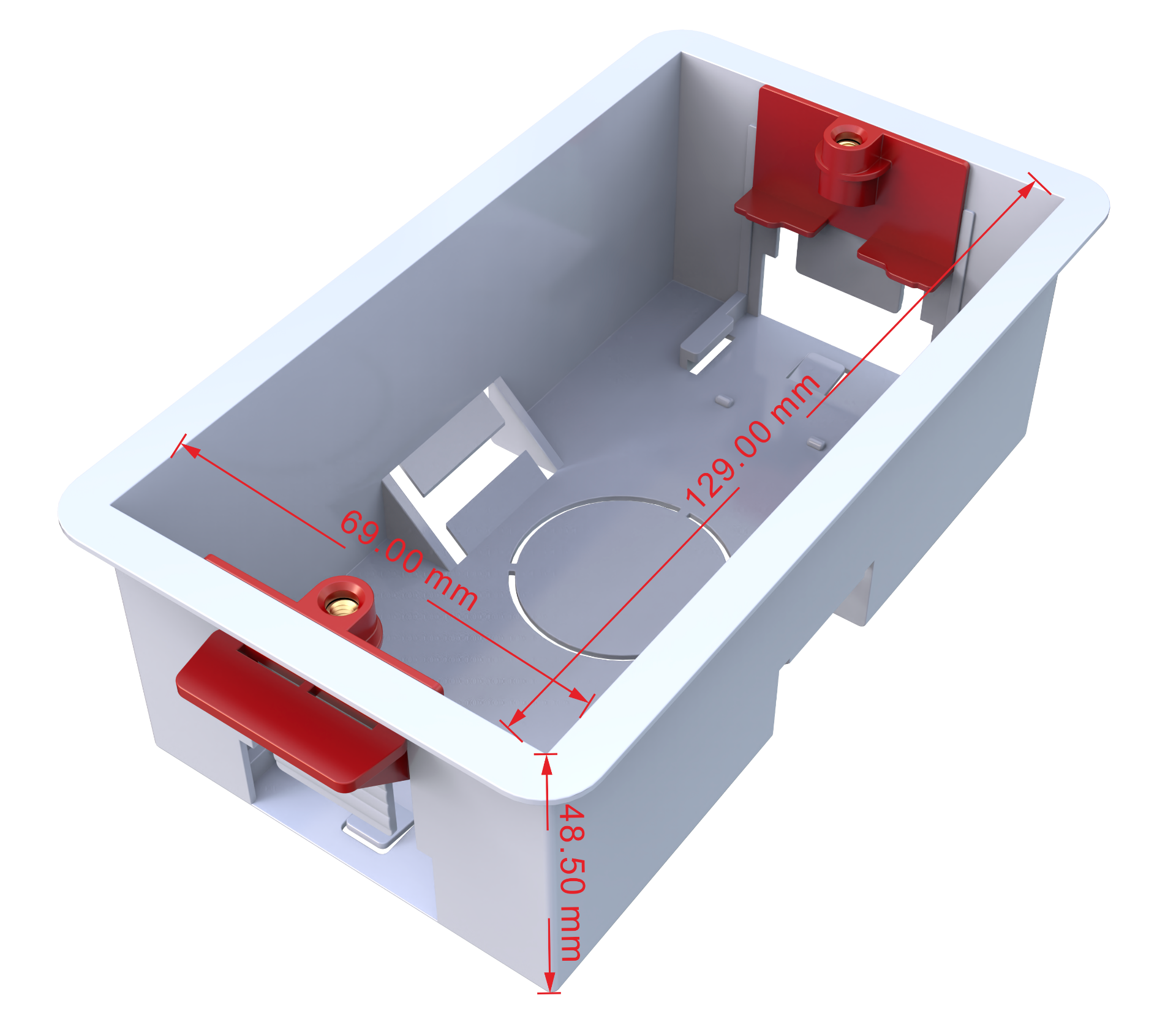IWBB-2G | In-Wall Back Box, 2 Gang, (AU-BT413WP-DA and EDU-TX1) - Bild 1