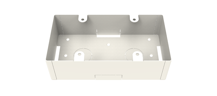 OWBB-2G-WH | On-Wall Back Box, 2 Gang, White (AU-BT413WP-DA and EDU-TX1) - Miniatyrbild 4