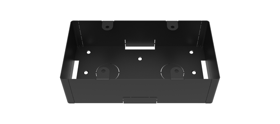 OWBB-2G-BL | On-Wall Back Box, 2 Gang, Black (AU-BT413WP-DA and EDU-TX1) - Bild 1