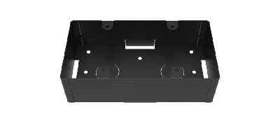 OWBB-2G-BL | On-Wall Back Box, 2 Gang, Black (AU-BT413WP-DA and EDU-TX1)