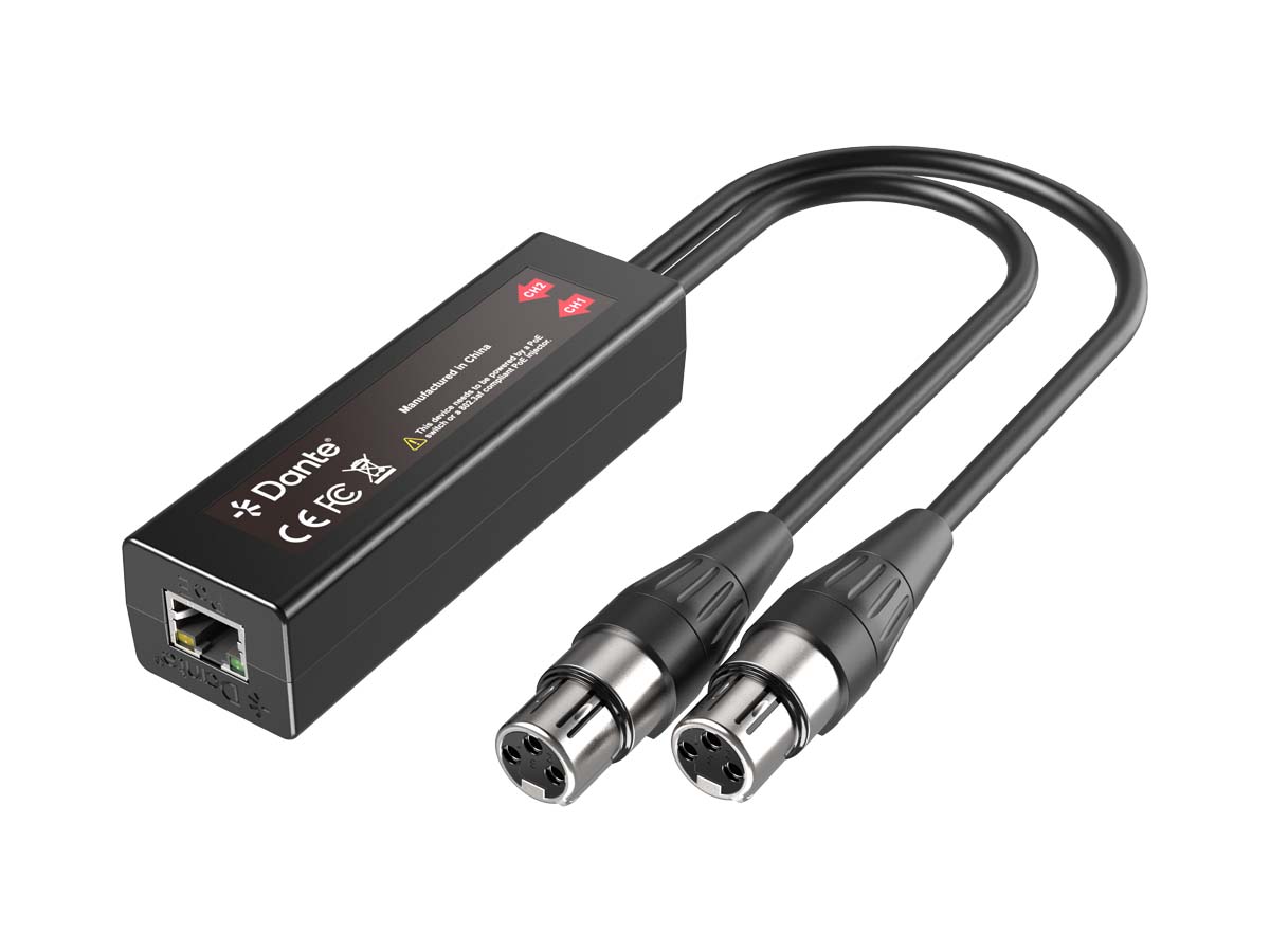 DANTE 2-CHANNEL XLR INPUT ADAPTER - Miniatyrbild 4