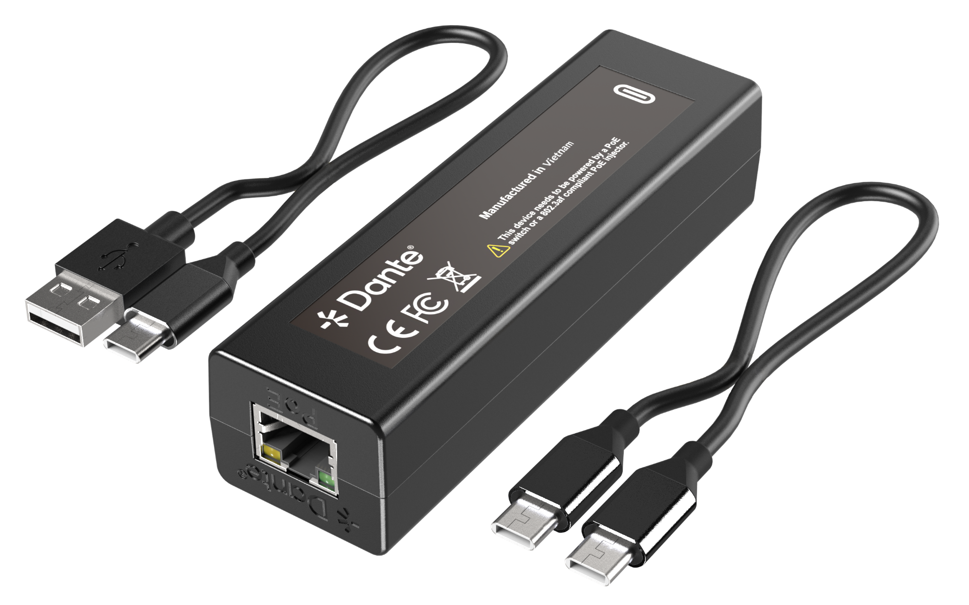 DANTE 2x2 CHANNEL USB 2.0 ADAPTER - Miniatyrbild 2