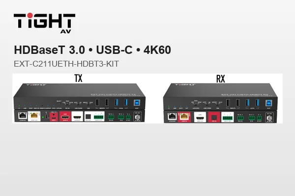 Introducing our new HDBT3 solution with built in USB-C, optional PD, Ethernet passthrough, local and remote USB-A ports, audio extraction available in both ends - and much more!